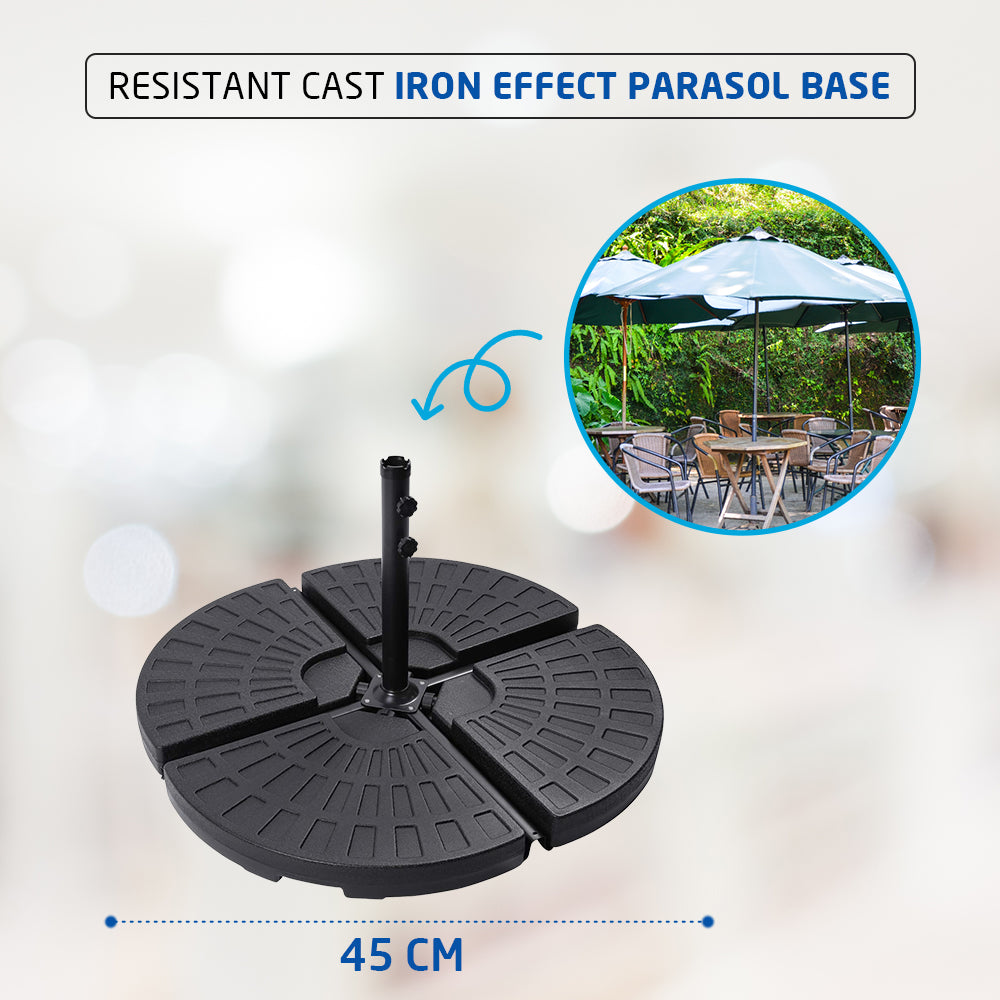 Dimension of 13 Litre Garden Parasol Base