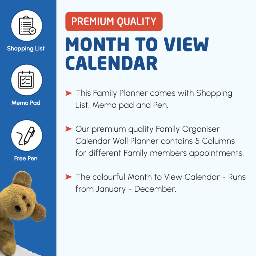 2025 Family Planner - Town Pattern