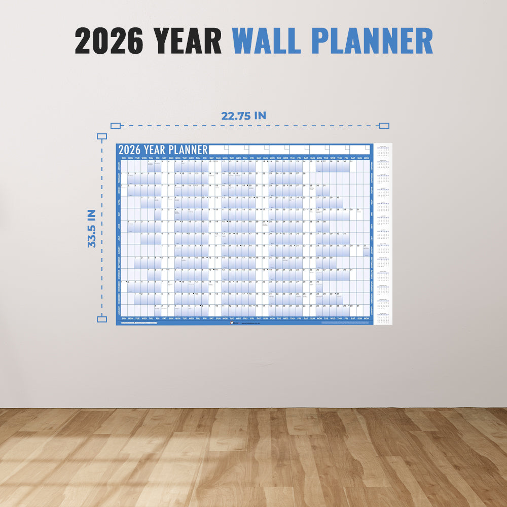 2026 Year Wall Planner A1 Large