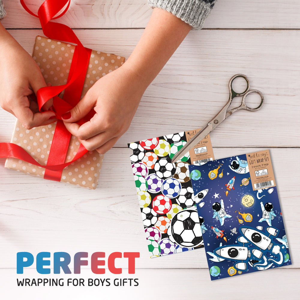 Birthday Wrapping Paper - For Boys