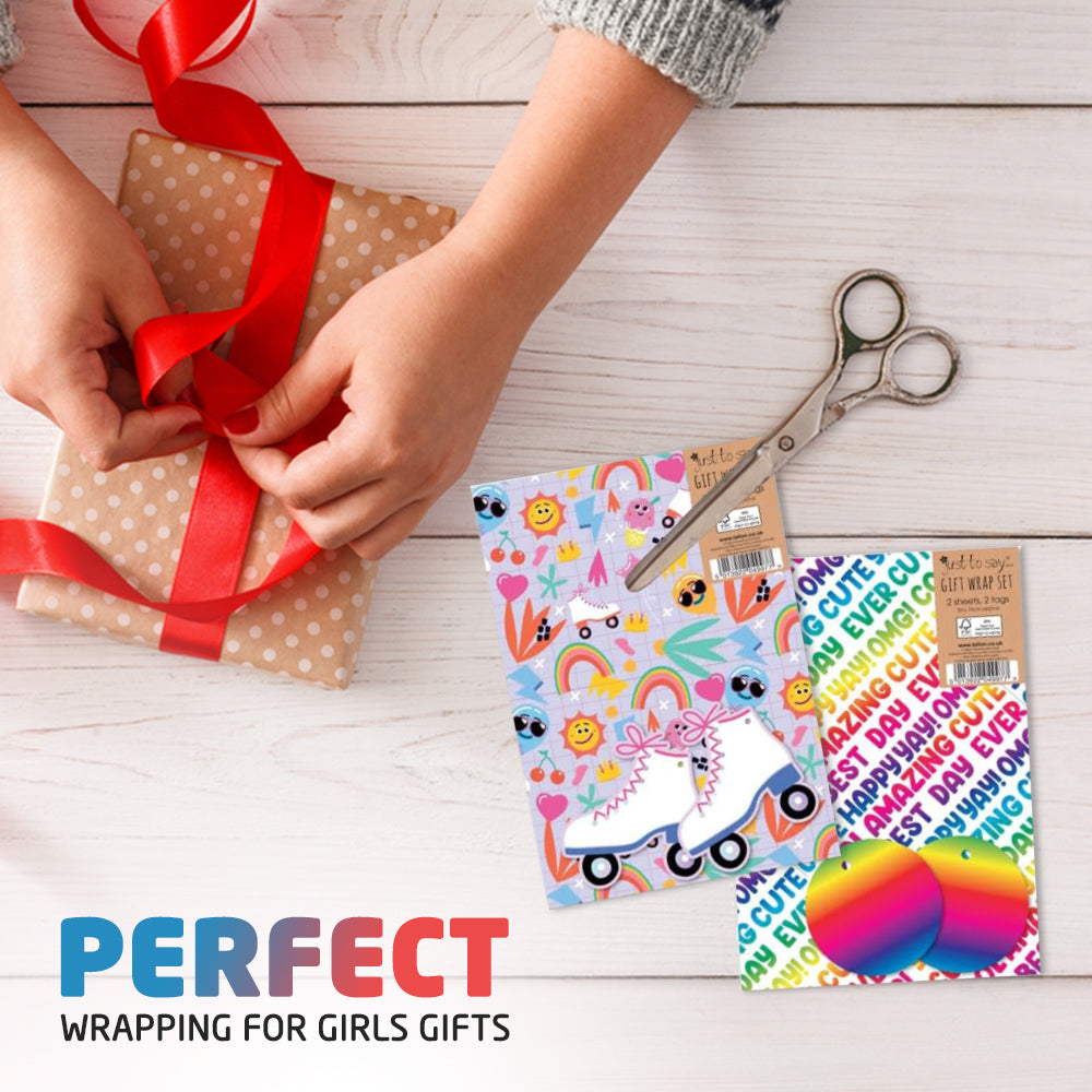 Birthday Wrapping Paper - For Girls