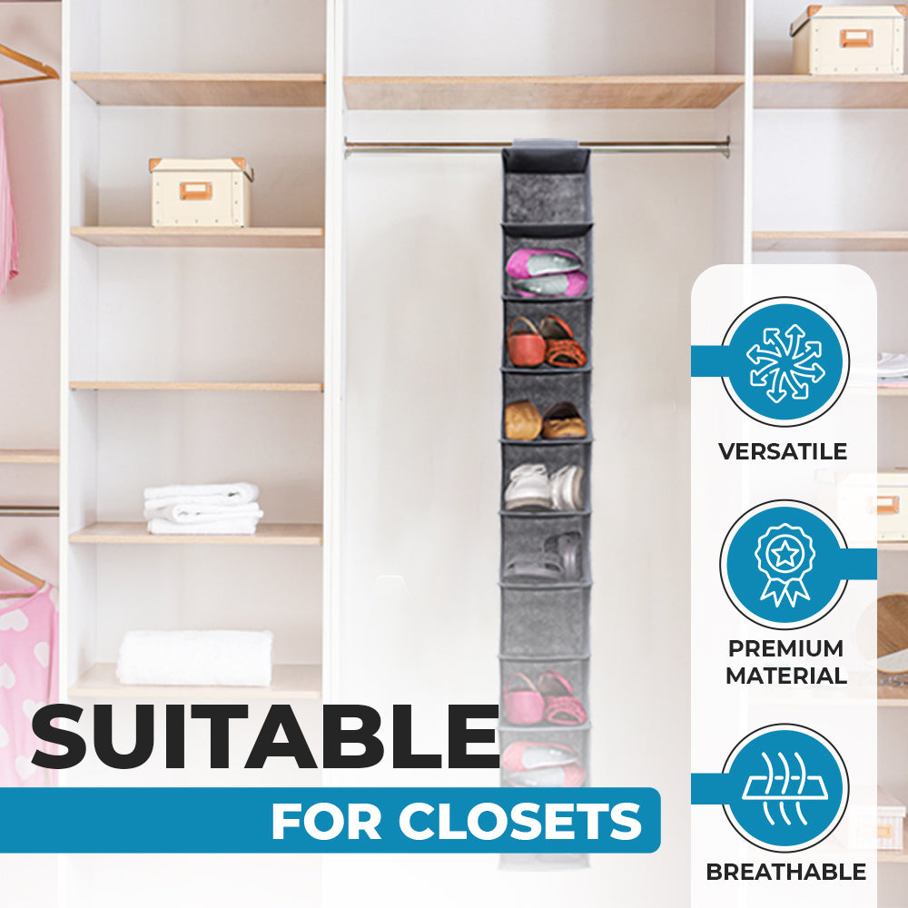 10 shelves Foldable Wardrobe Closet Organizer