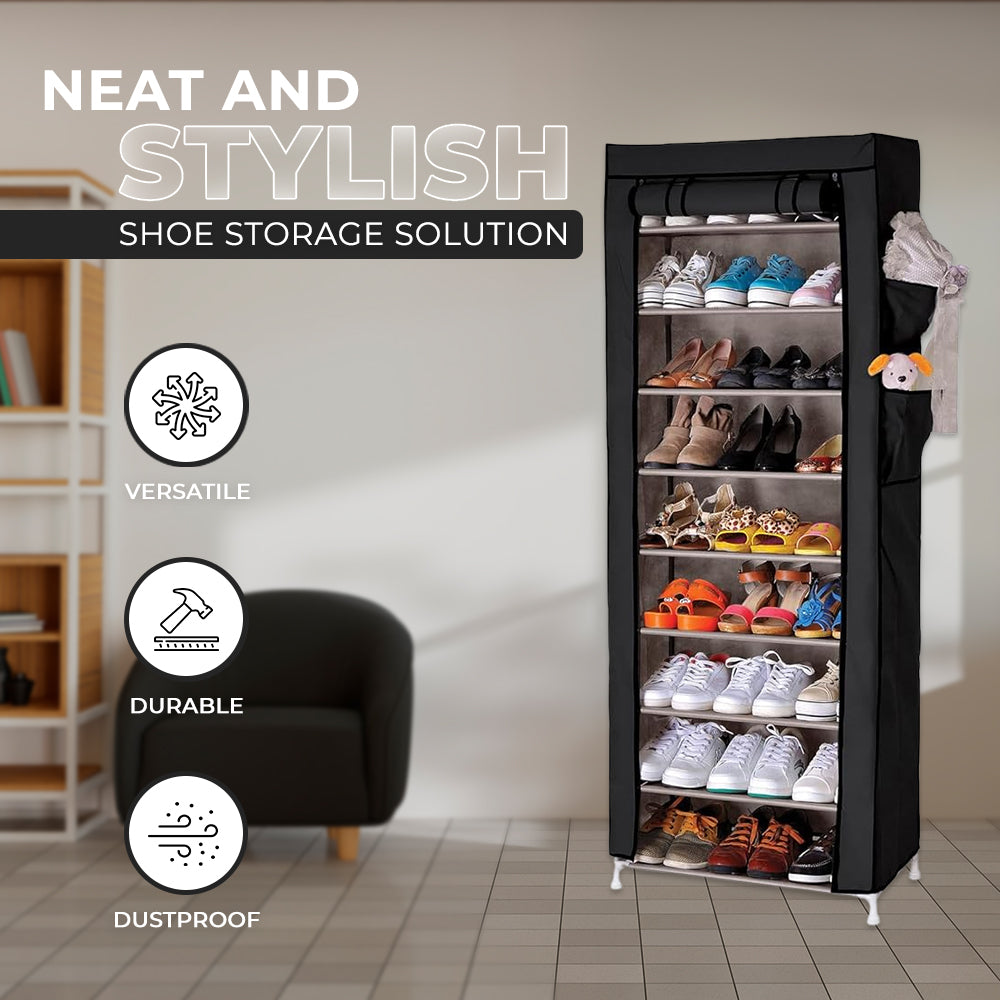6-Tier Non - Woven Shoe Rack