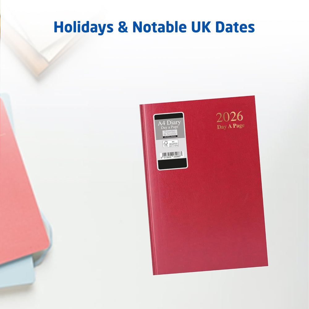 2026 A4 Day-to-Page Diary