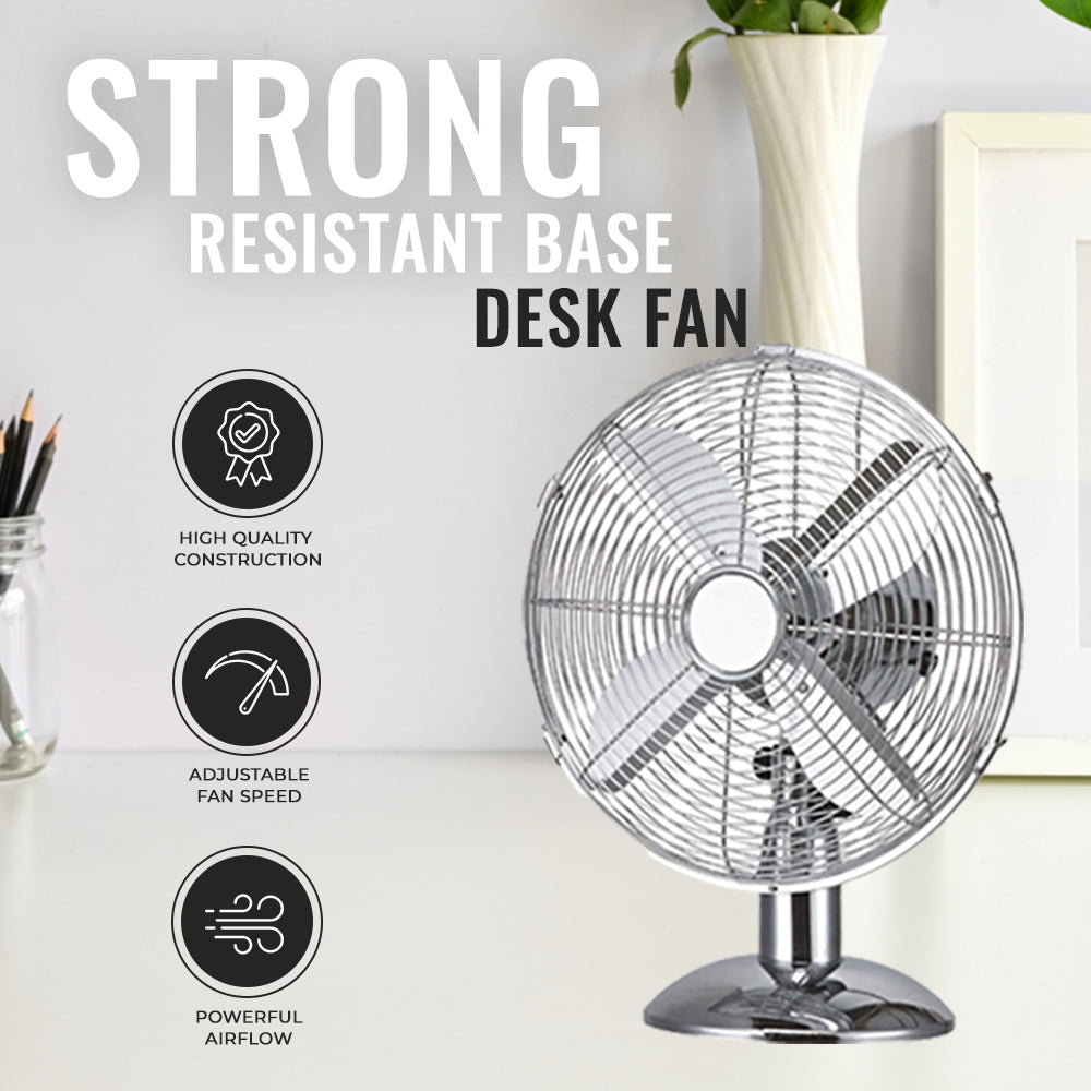 Chrome Desk Fan