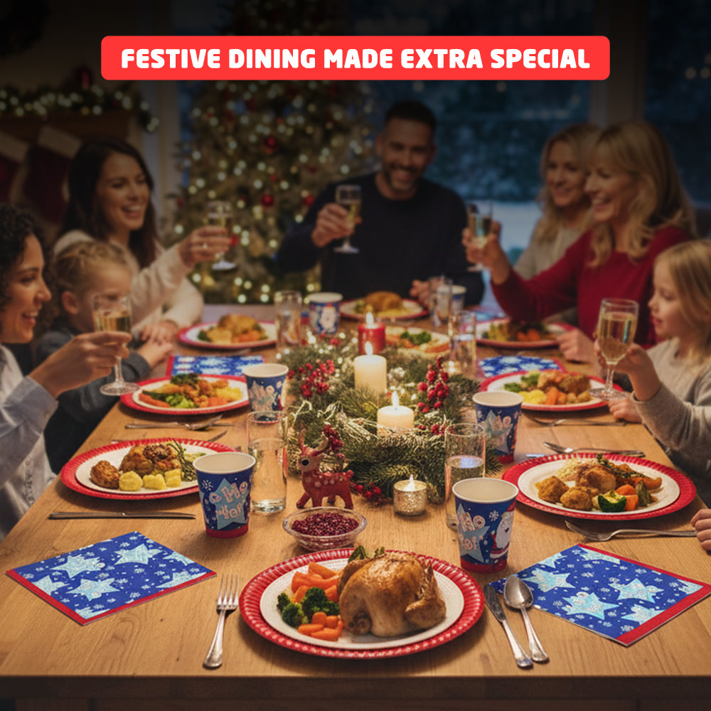 Christmas Party Tableware Set – 33 Pieces