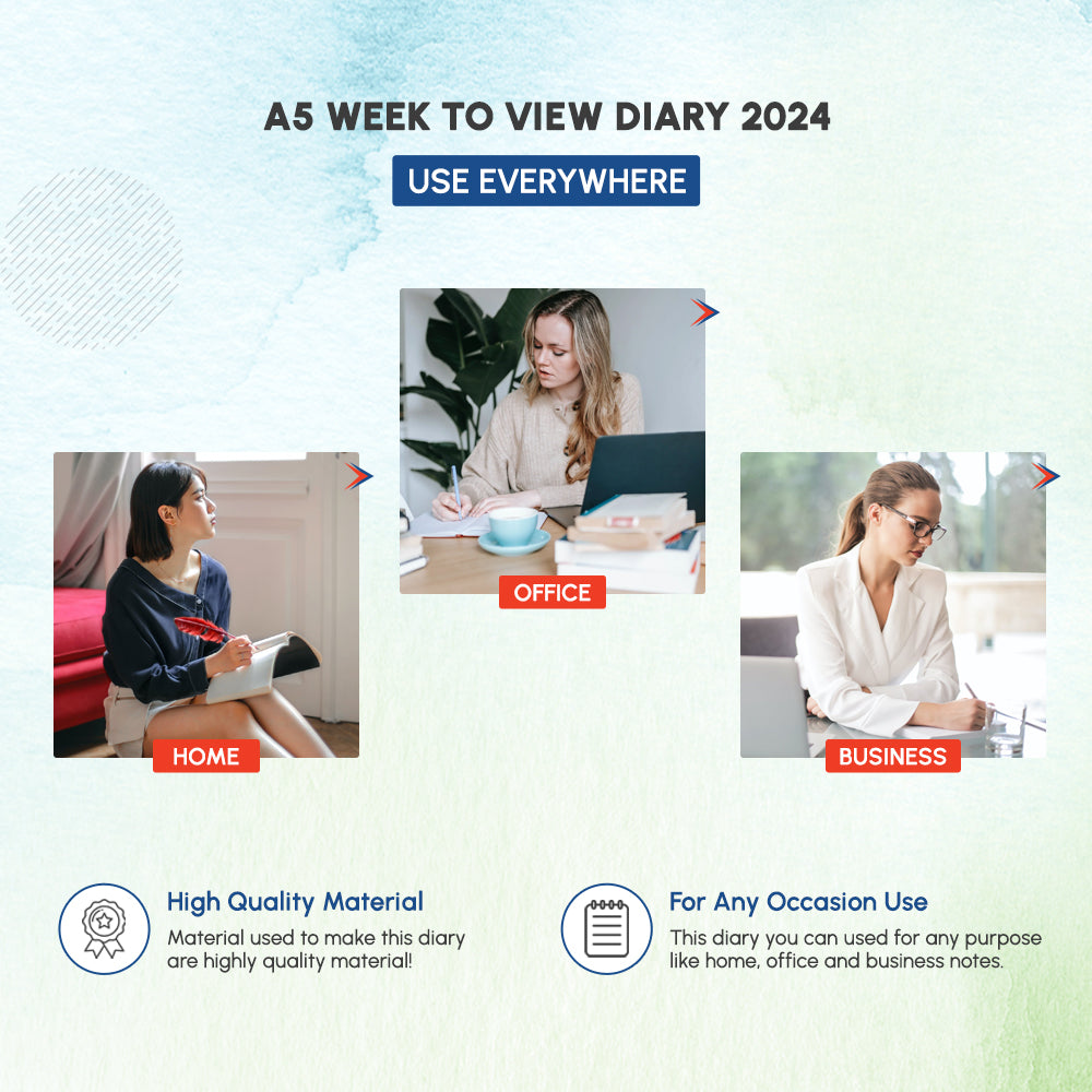 A5 Week to View Diary