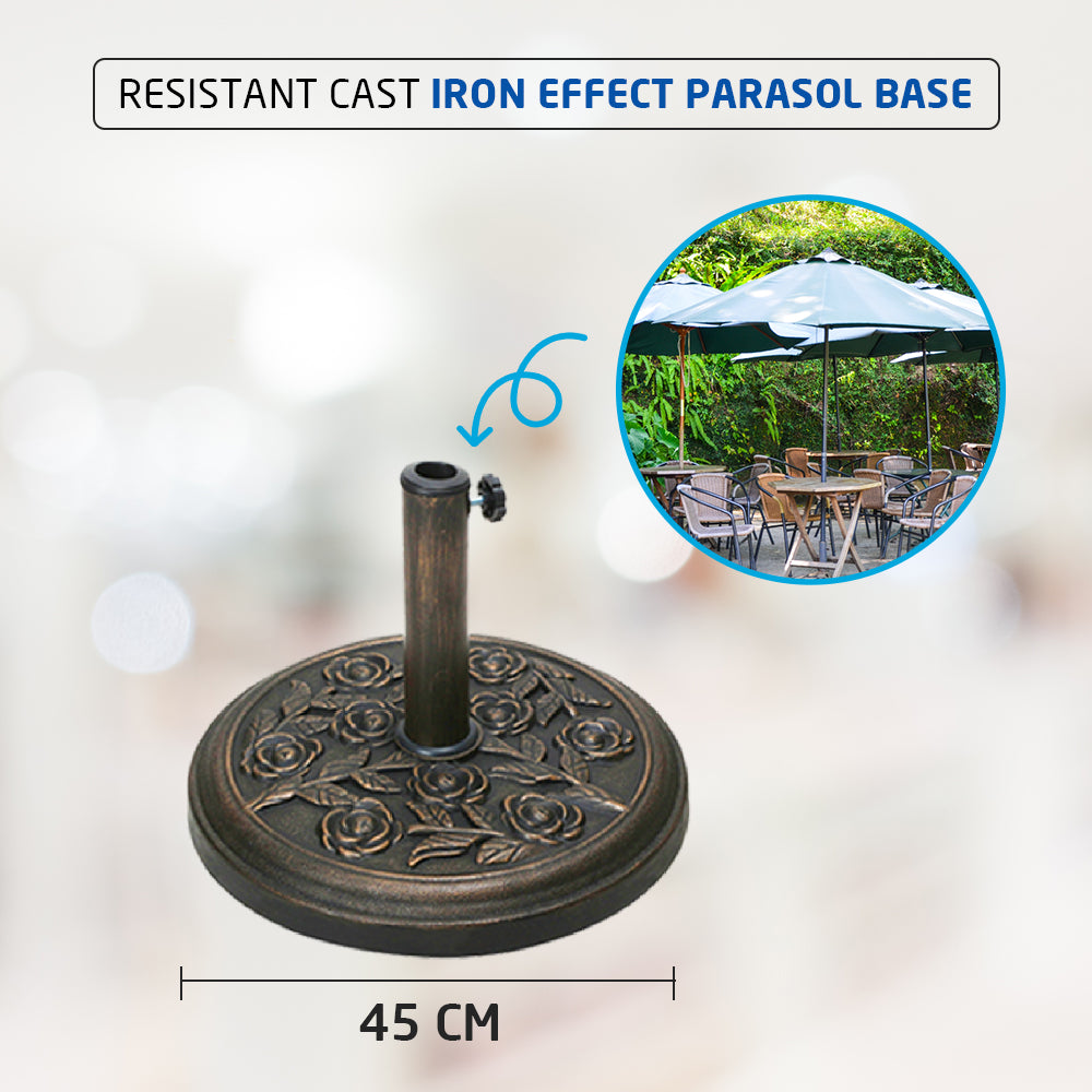 Dimension of 12 KG Garden Parasol Base