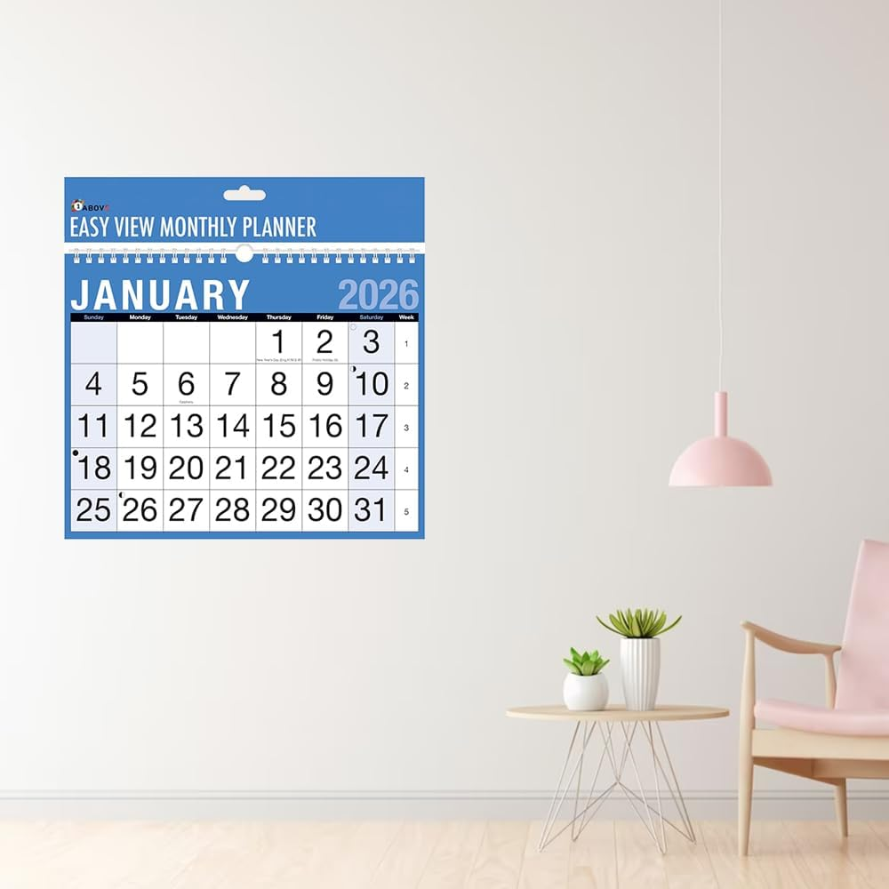 2026 Easy View Calendar