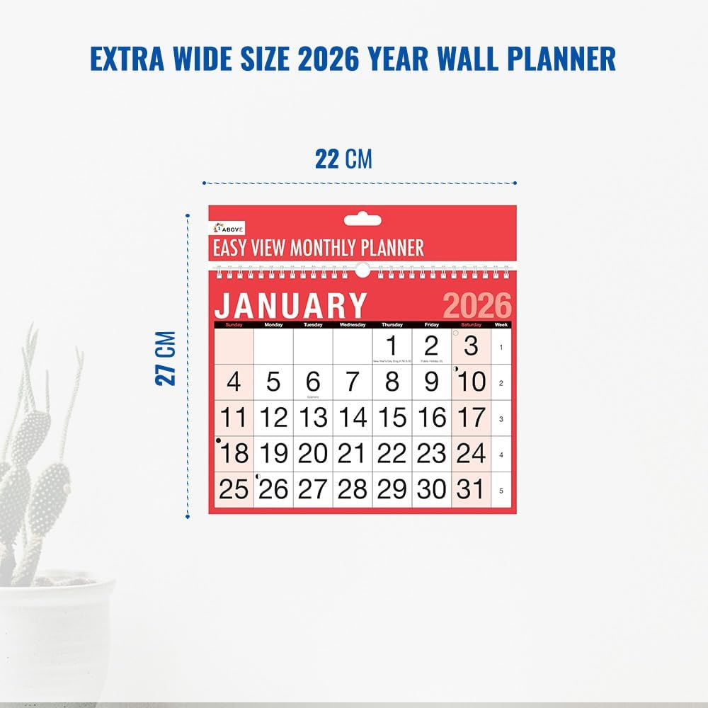2026 Easy View Calendar