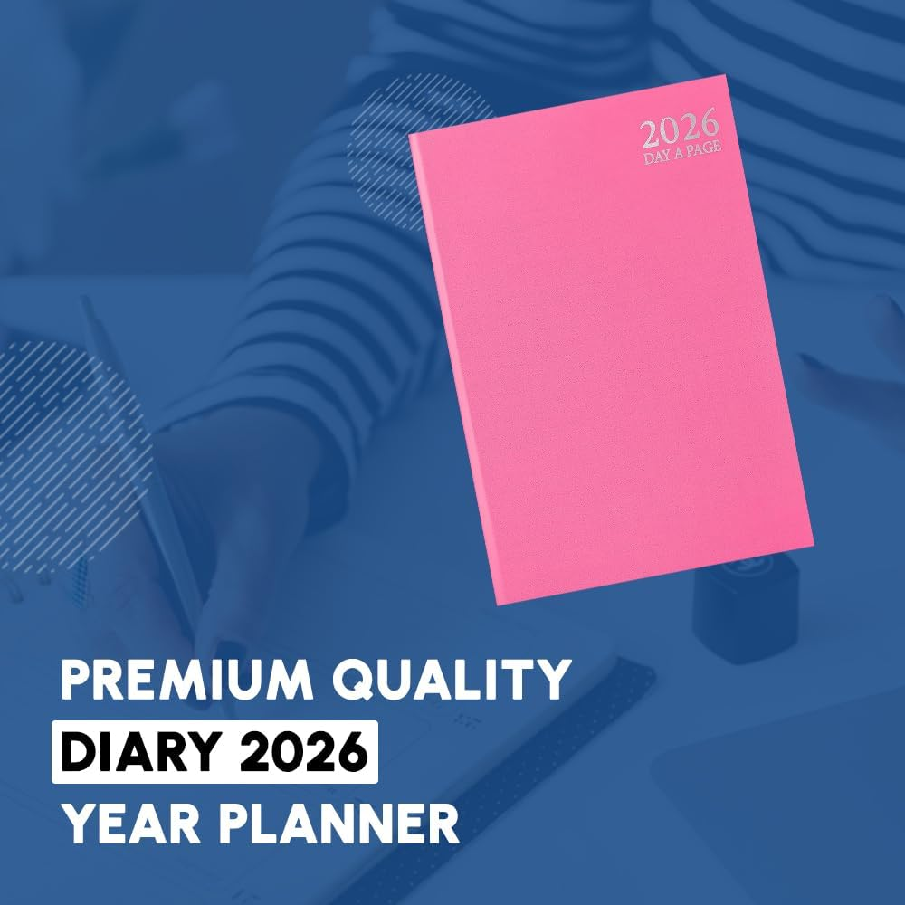 2026 A5 Day to Page Diary - Pink