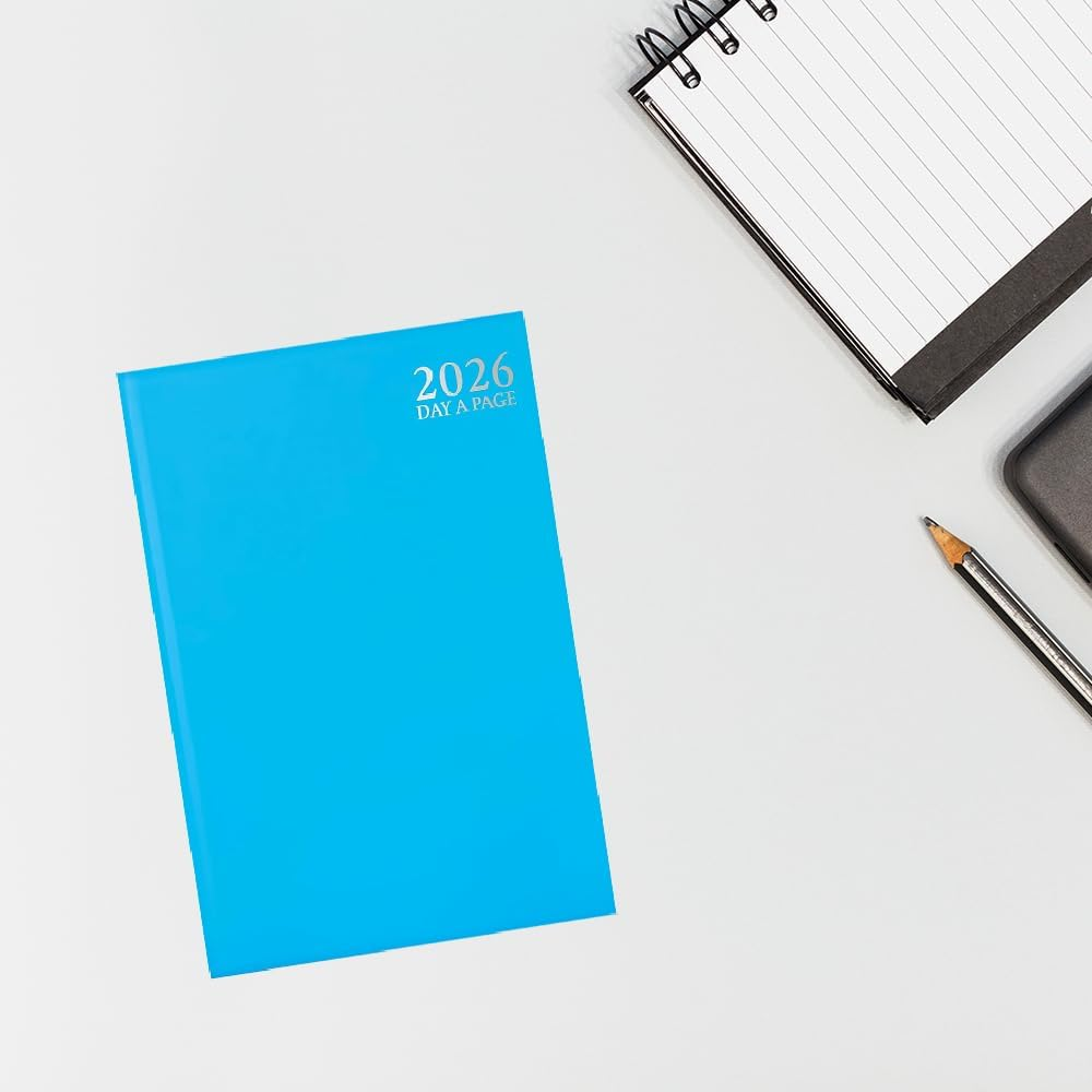 2026 A5 Day to Page Diary - Light Blue
