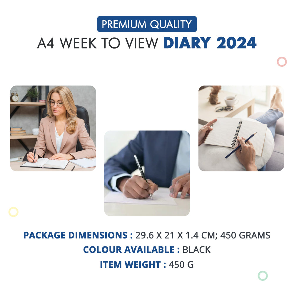 A4 Week to View Diary