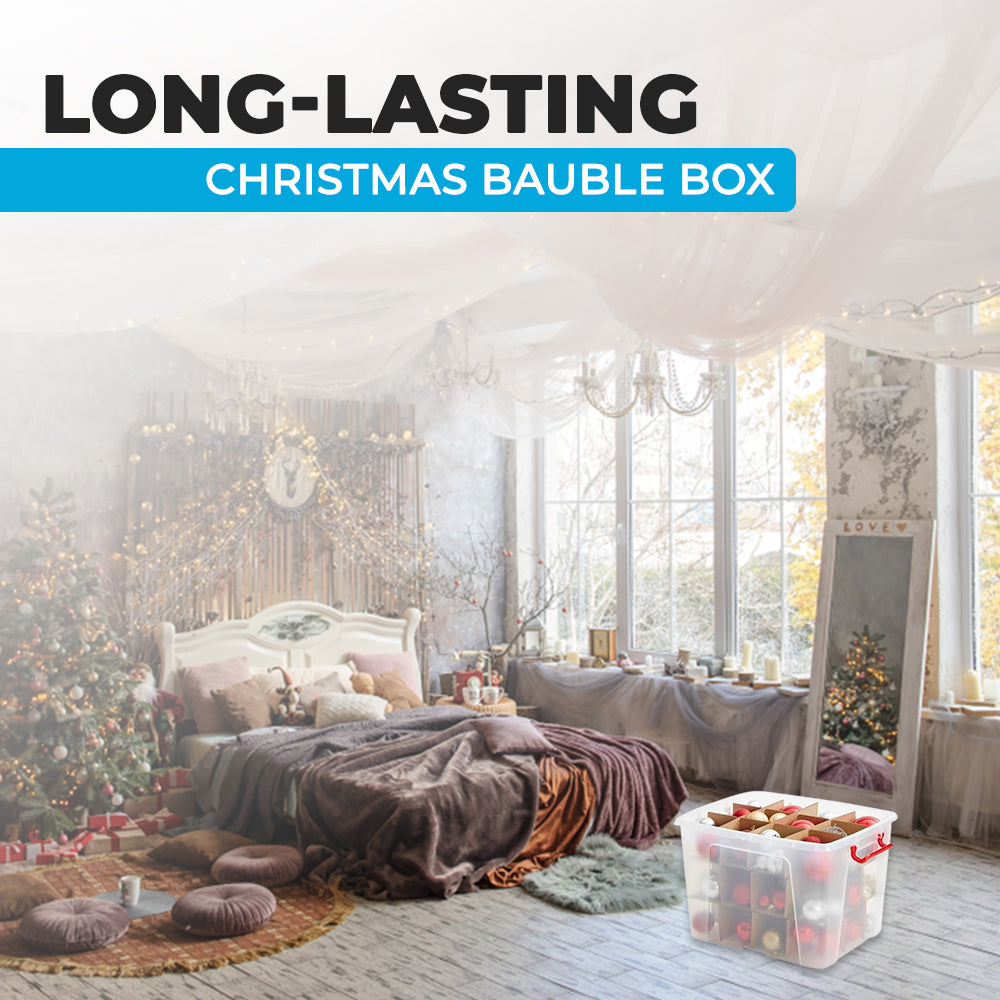 Christmas Bauble Storage Box with 36 Dividers