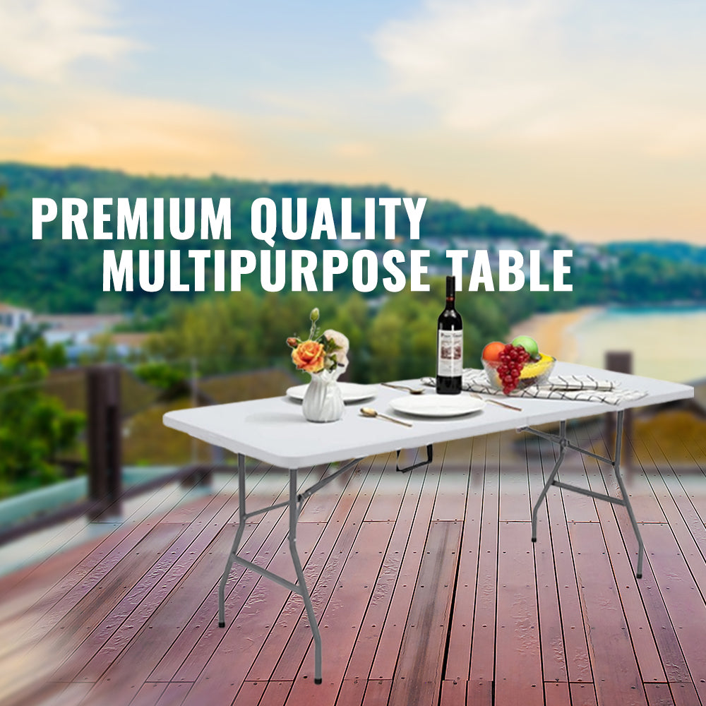 White Heavy Duty Folding Table 