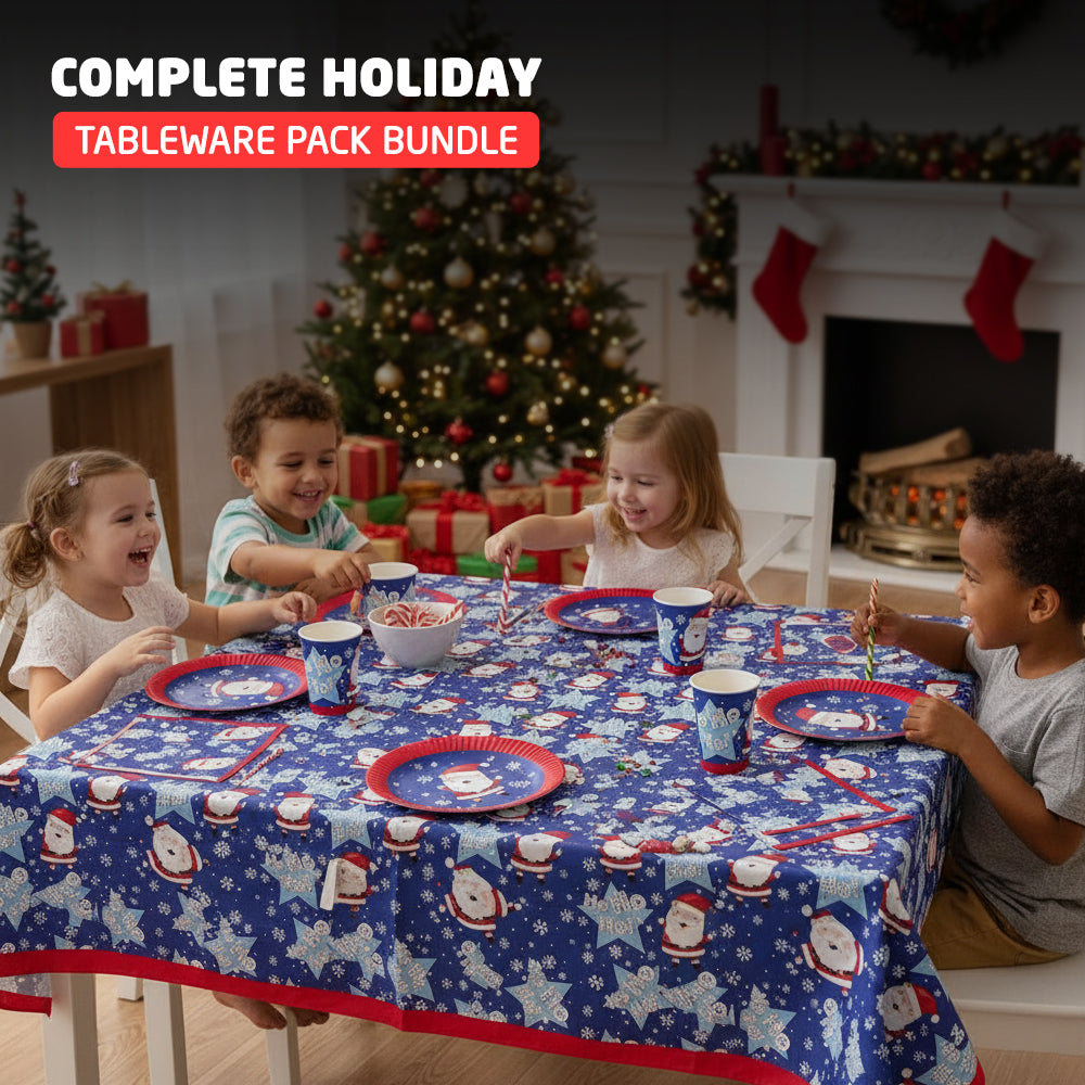 Christmas Party Tableware Set – 33 Pieces