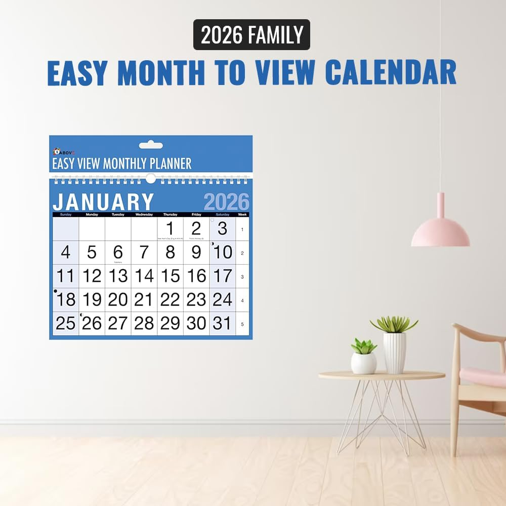 2026 Easy View Calendar