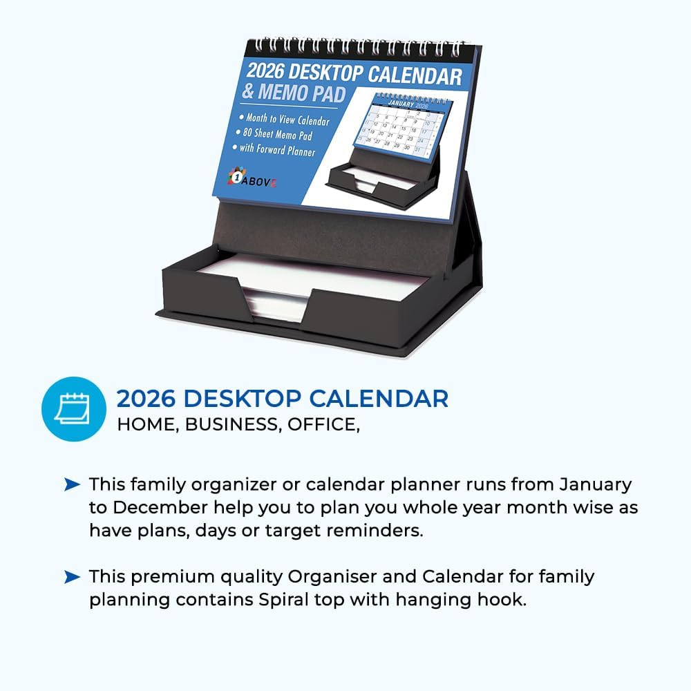 2026 Desktop Month to View Calendar
