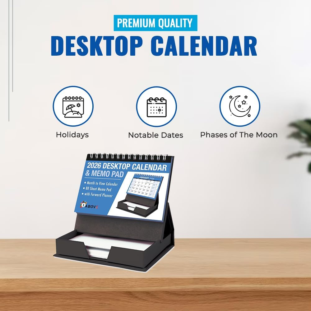 2026 Desktop Month to View Calendar