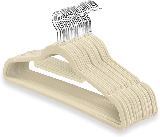 Ivory velvet hangers