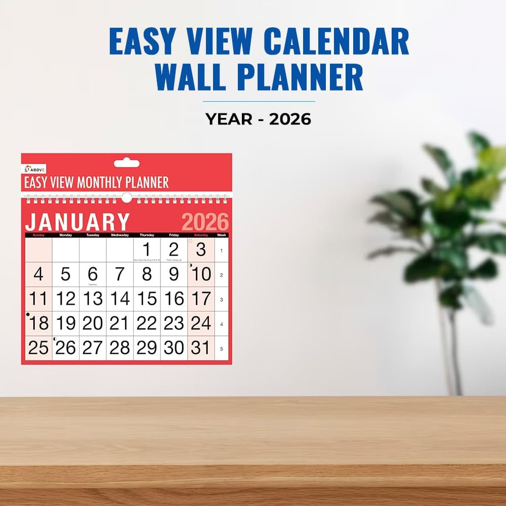 2026 Easy View Calendar