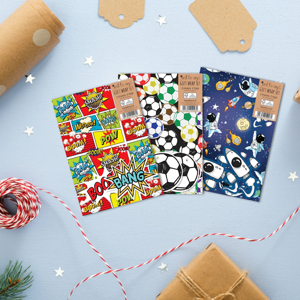 Birthday Wrapping Paper - For Boys