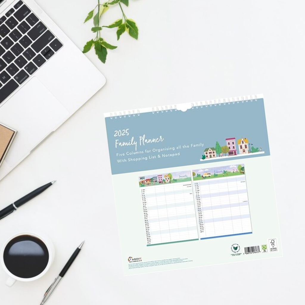 2025 Family Planner - Town Pattern