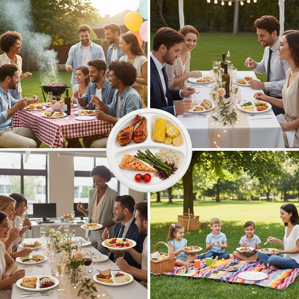 Disposable Bagasse Plates