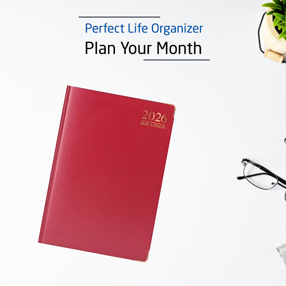 2026 Premium Quality A6 Day to Page Diary