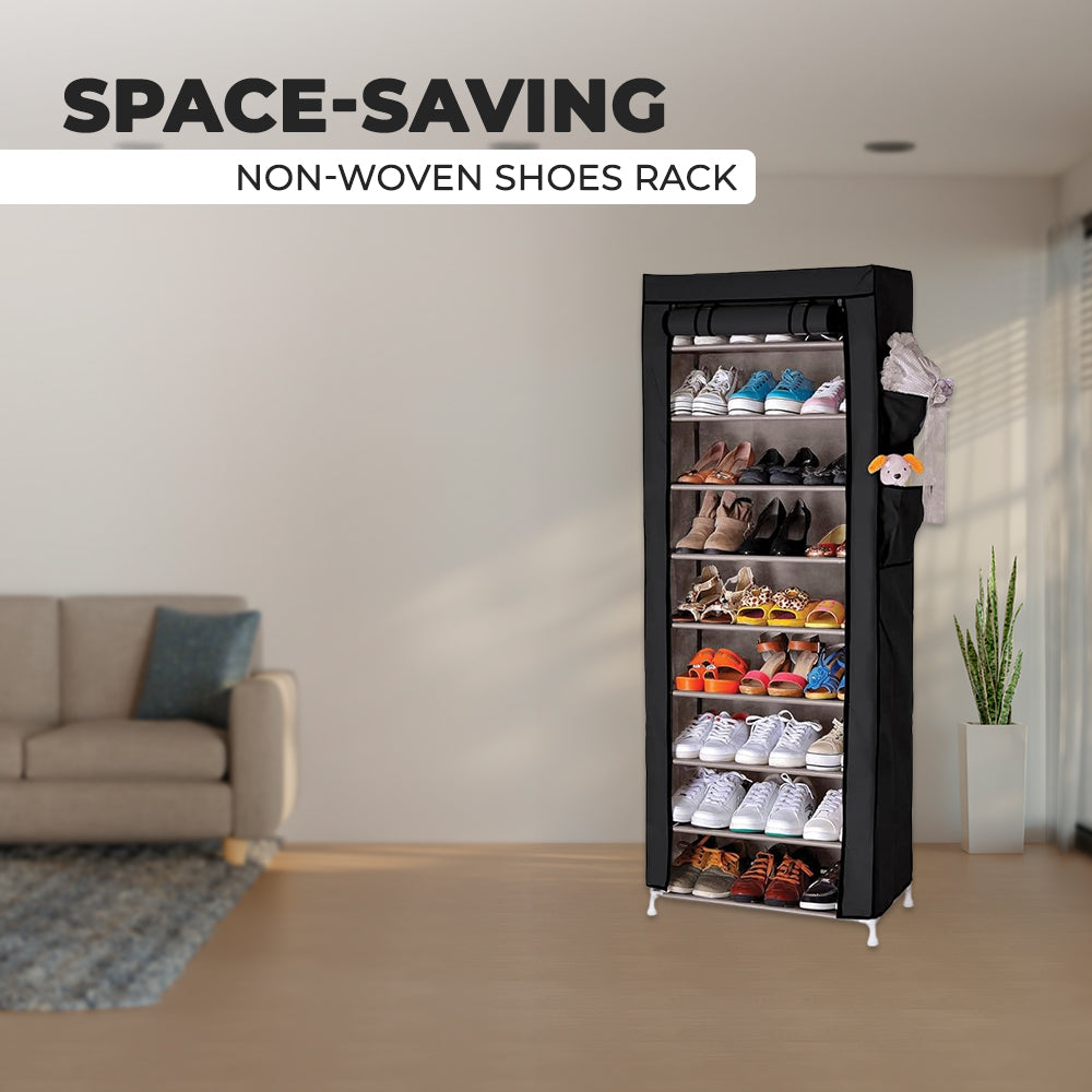 Non woven shoe rack best sale