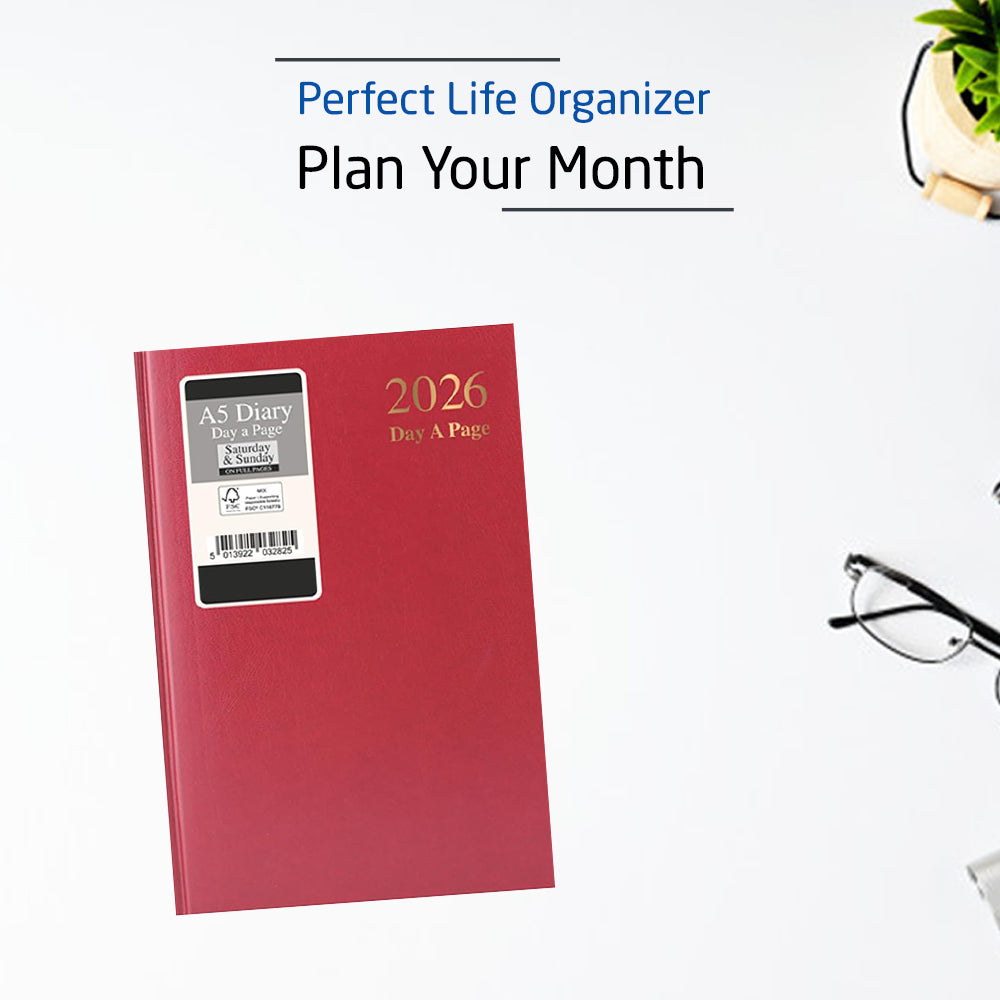 2026 A5 Day-to-Page Diary