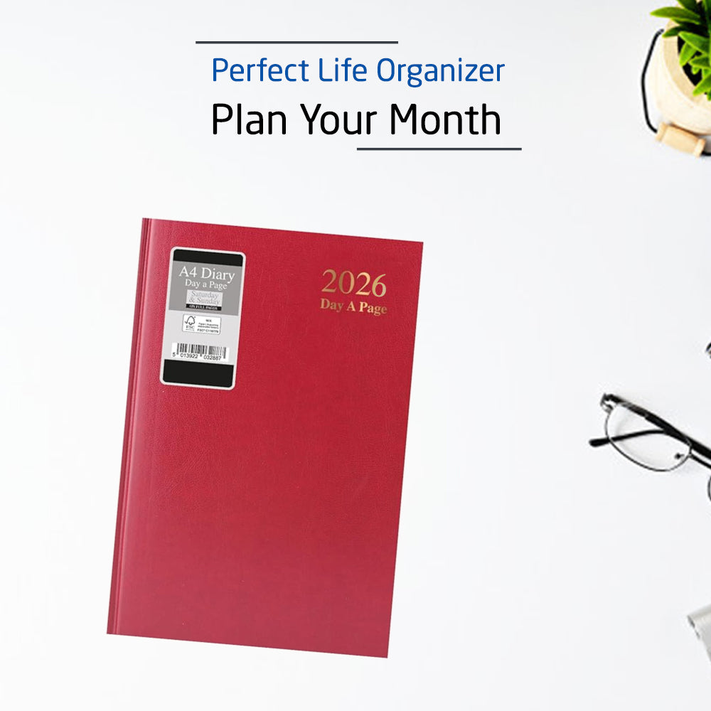 2026 A4 Day-to-Page Diary