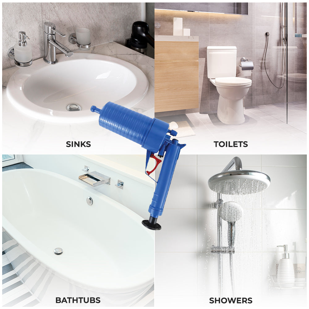 Drain Blaster - Powerful Multi-Drain Air Plunger