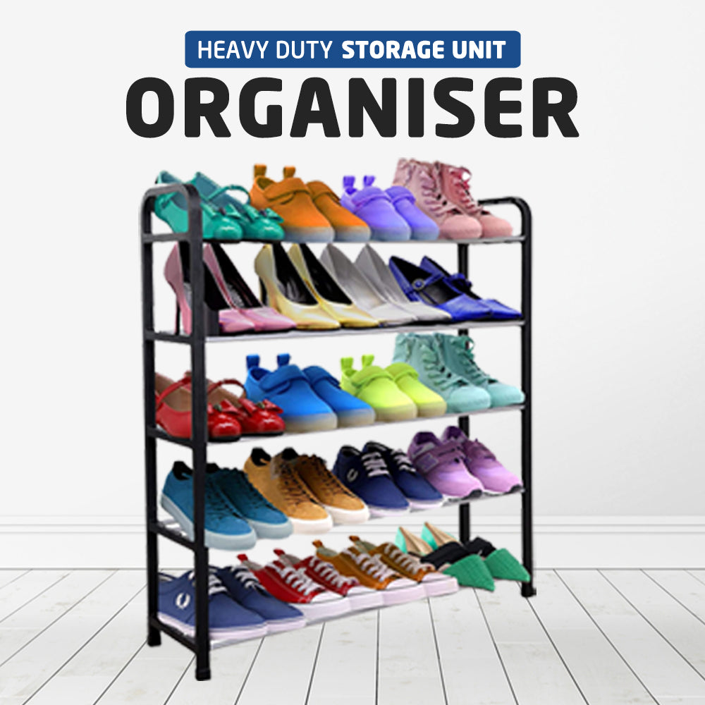 5 Tier Shoe Rack - Heavy Duty