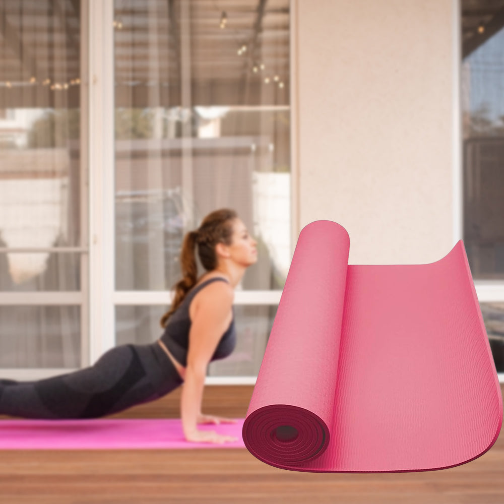 Pink TPE Yoga & Fitness Mat