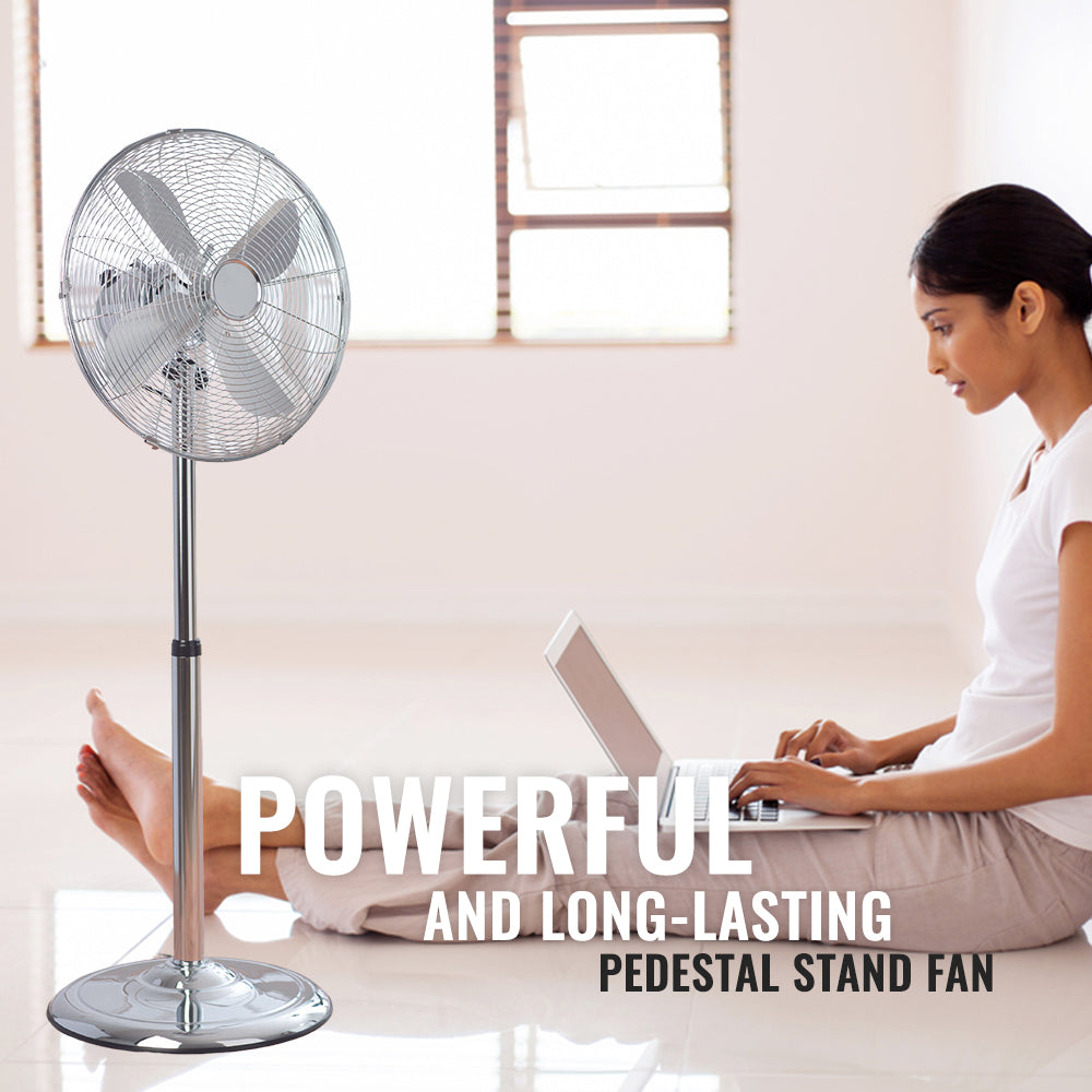 Chrome Pedestal Fan