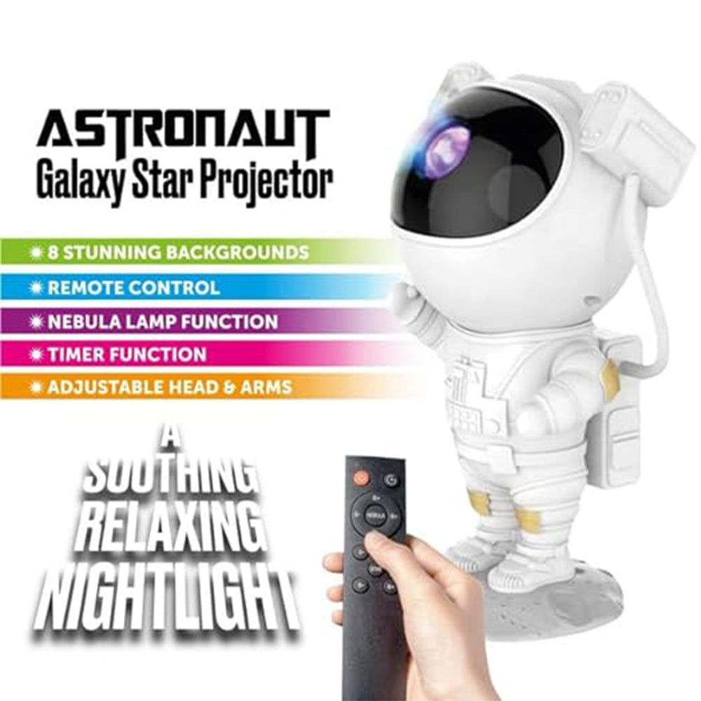 Feachers of Astronaut Galaxy Star Projector Lamp
