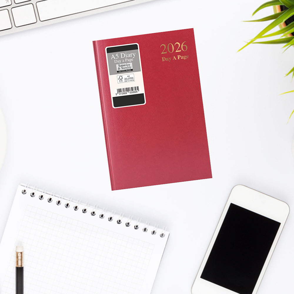 2026 A5 Day-to-Page Diary
