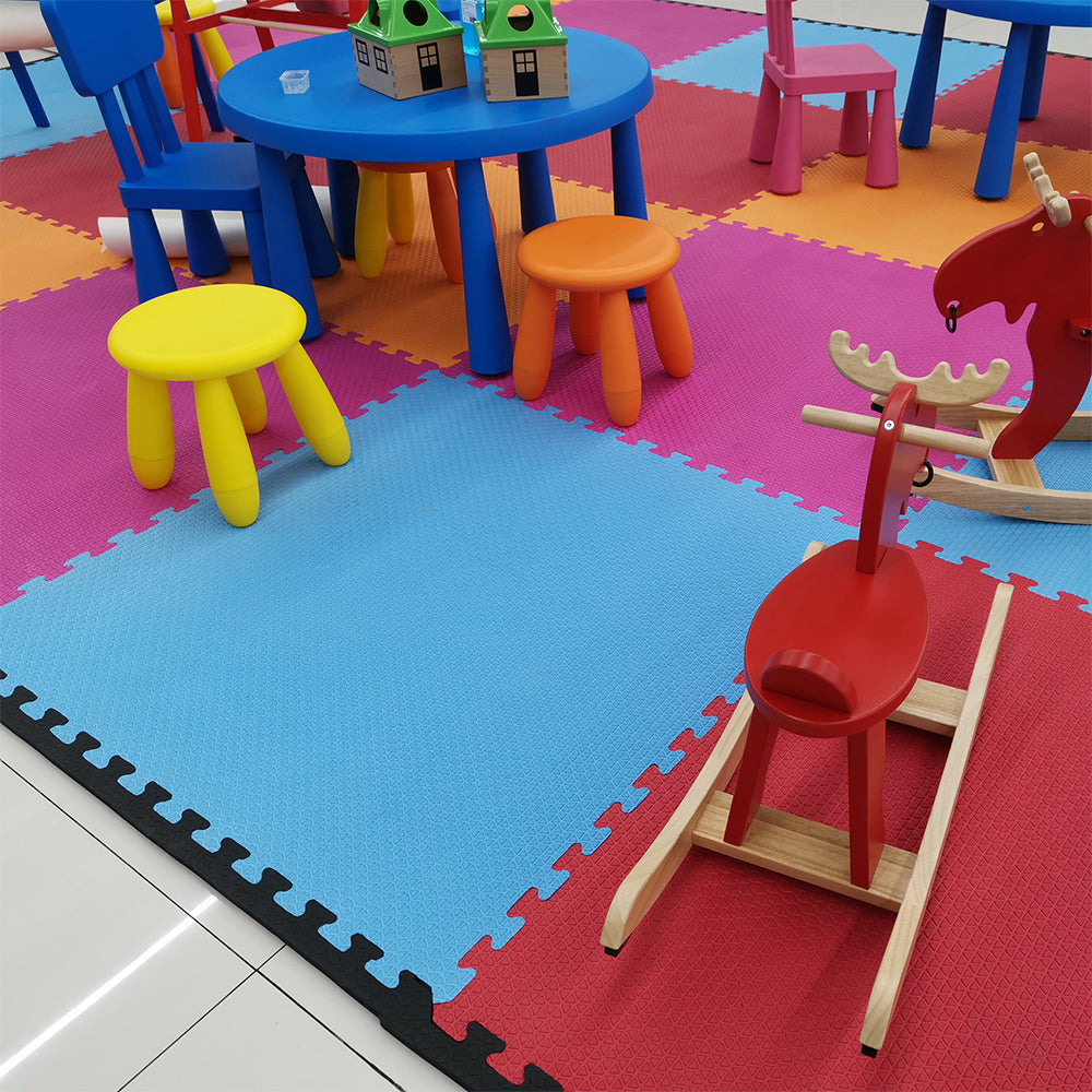 9 Piece Multicolor Foam Play Mat Set