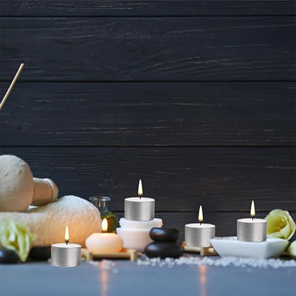 White Unscented Tea Light Candles