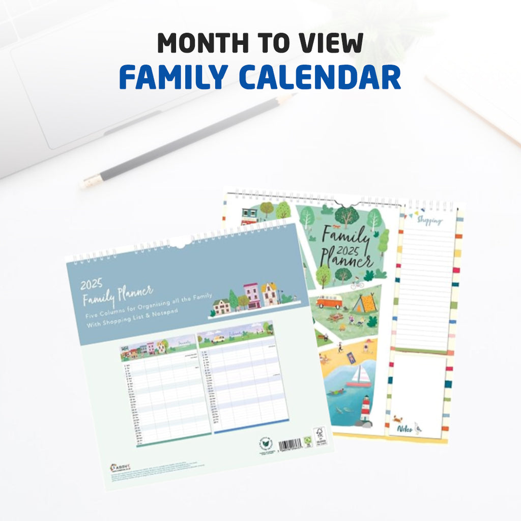 2025 Family Planner - Town Pattern