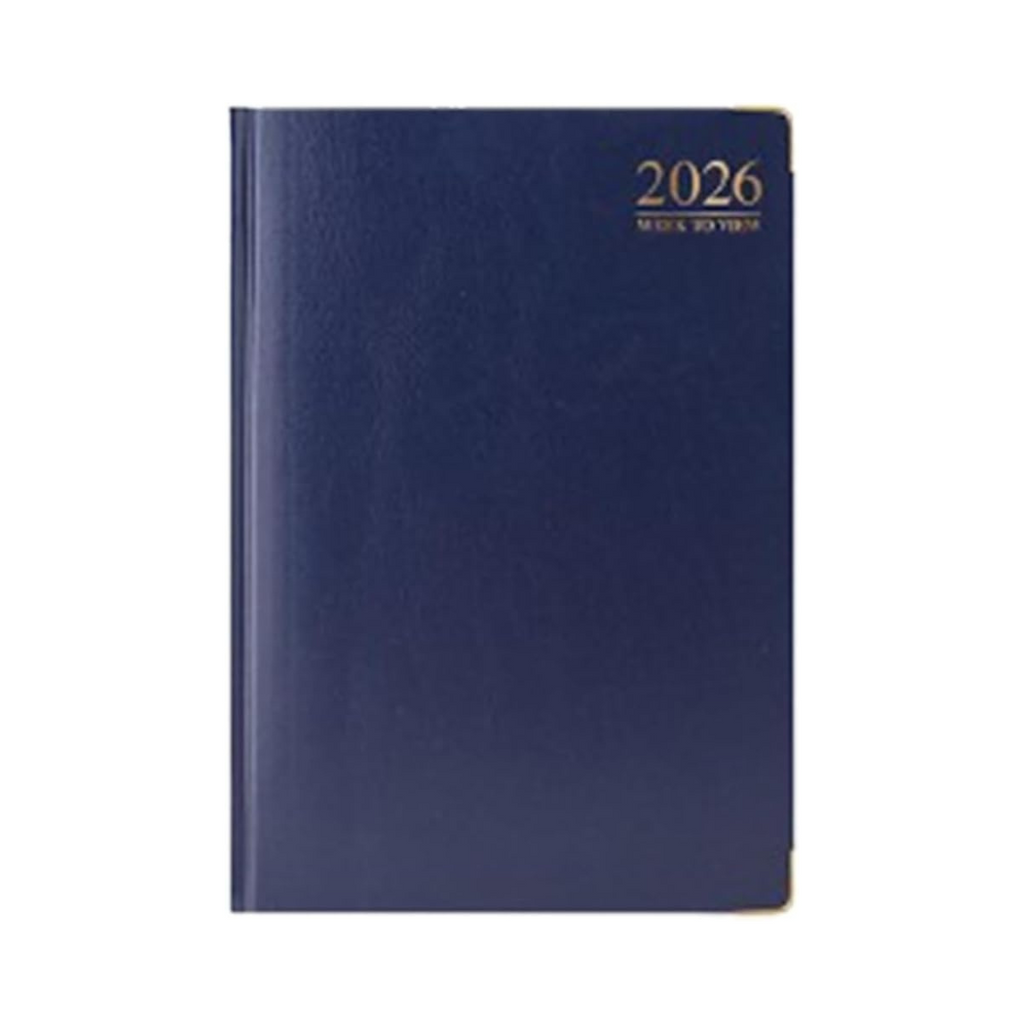 2026 A4 Week to View Diary Blue