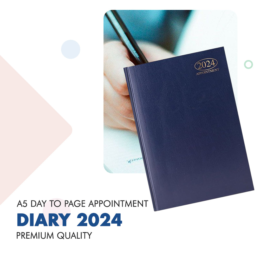 A5 Day to Page Appointment Diary