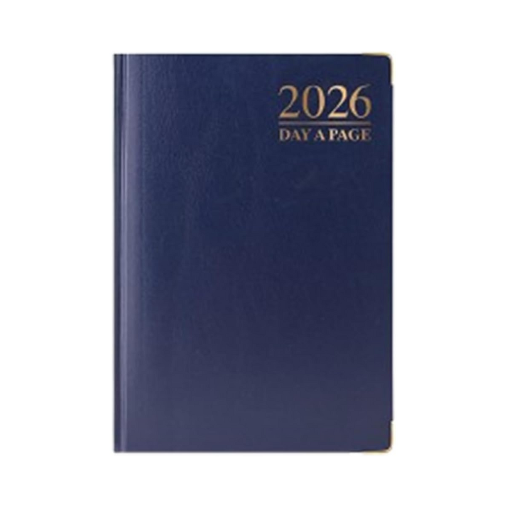 2026 Premium Quality A6 Day to Page Diary - Blue