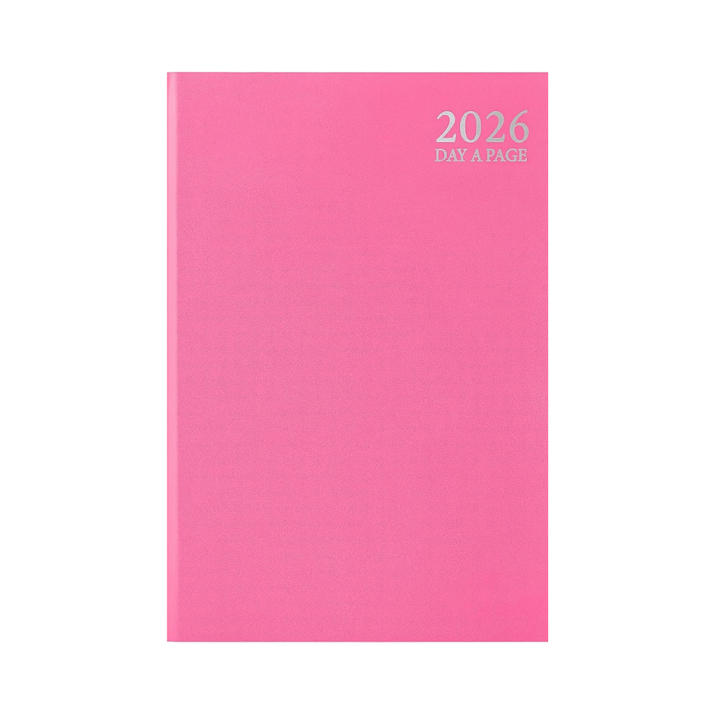 2026 A5 Day to Page Diary - Pink
