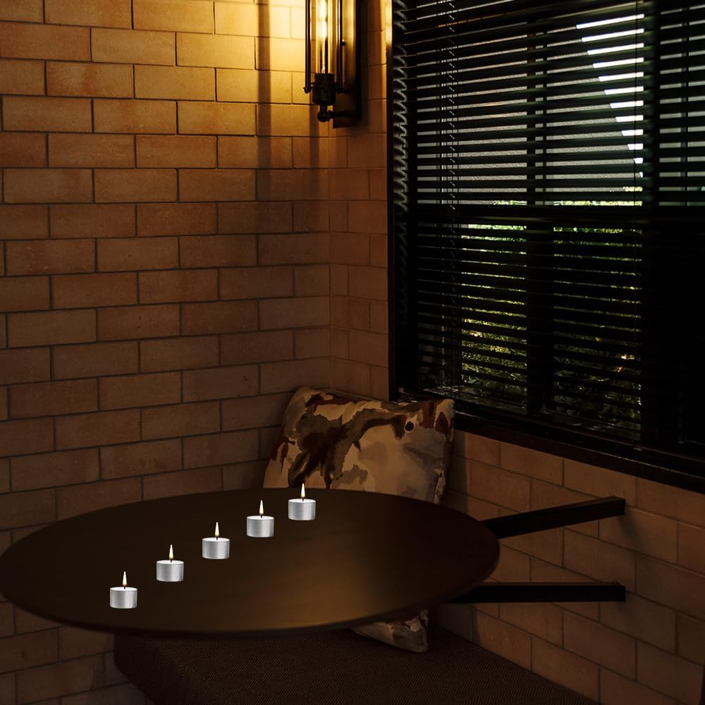 White Unscented Tea Light Candles