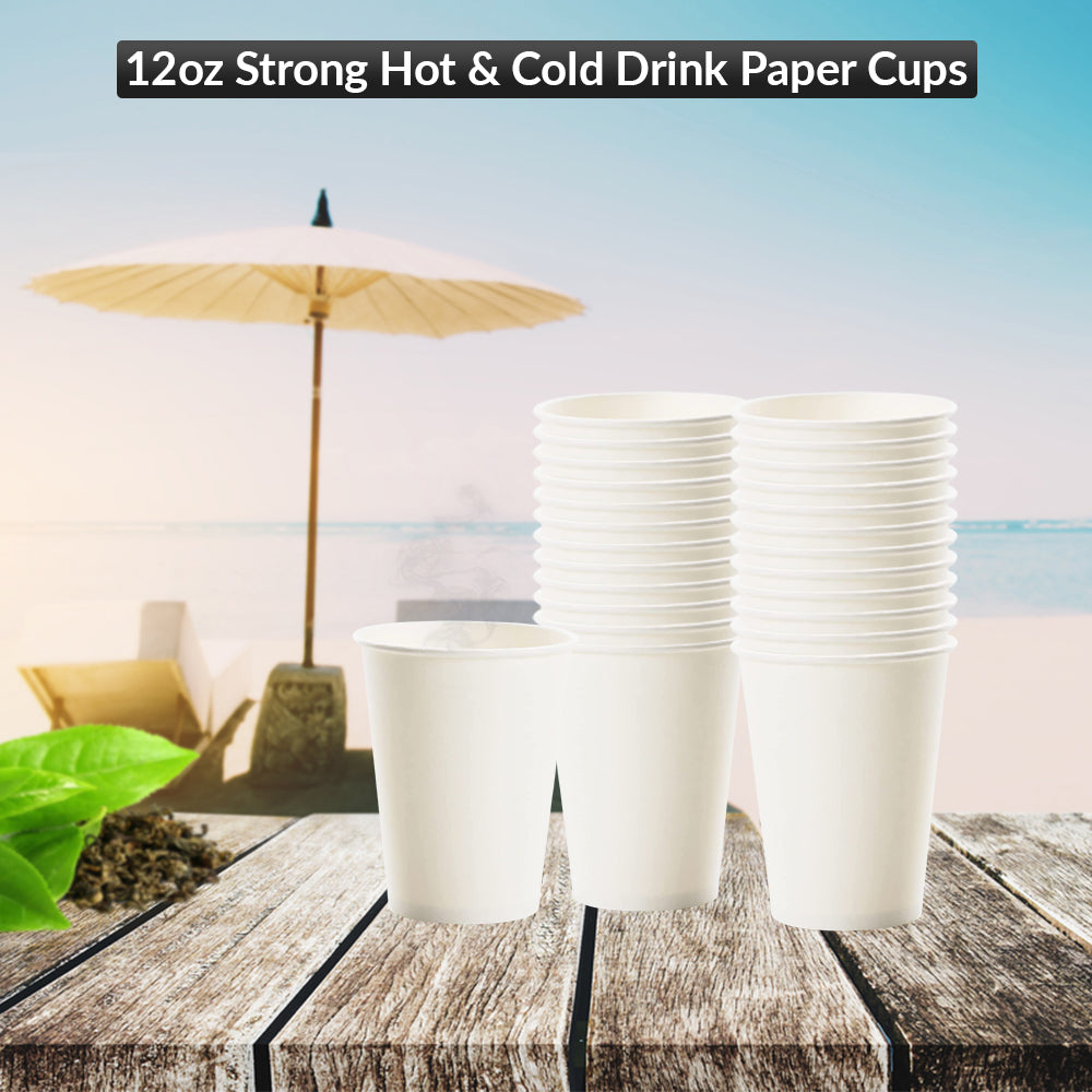 White Disposable Paper Cups