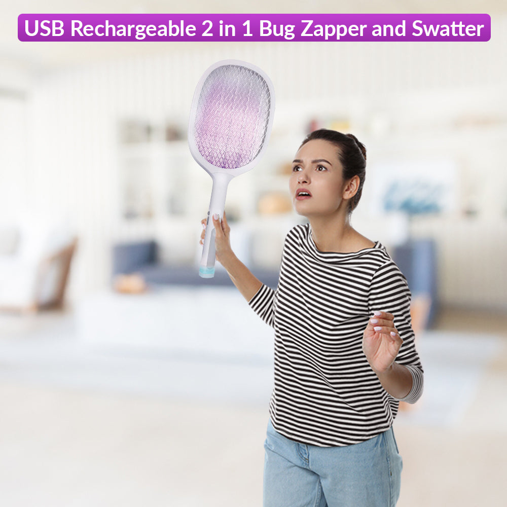 USB Rechargeable Bug Zapper & Swatter