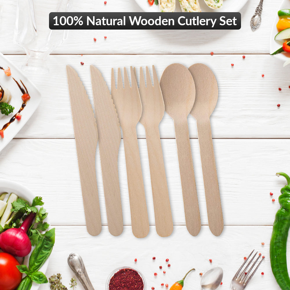 Disposable Wooden Cutlery Set