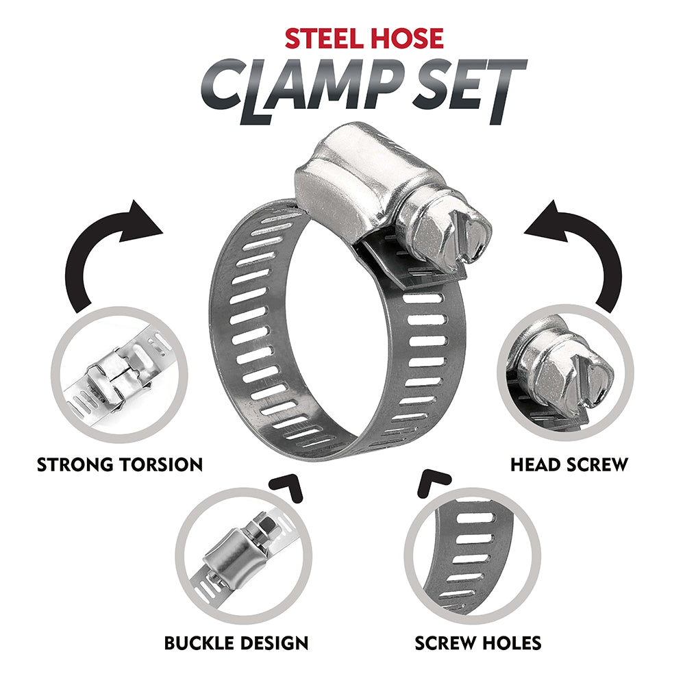 Stainless Steel Hose Clips Set